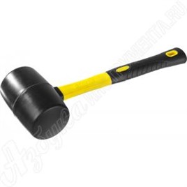 Киянка "PROFESSIONAL" резиновая, черная, с фиберглассовой ручкой, 900 г, STAYER, 2054-90