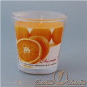 Свеча в стакане 321507 аромат апельсин