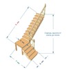 №2.3.4. Лестница с поворотом на 90 градусов, с площадкой