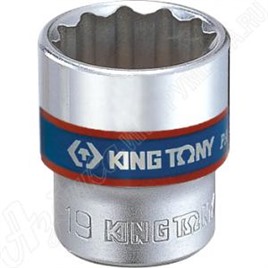 Головка торцевая стандартная двенадцатигранная 3/8", 8 мм, KING TONY, 333008M