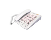 Телефон Texet TX 262, проводной, регулятор громкости звонка, большие кнопки, светло-серый