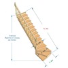 №2.1.2.0. Лестница с поворотом на 90 градусов, с забежными и прямыми ступенями