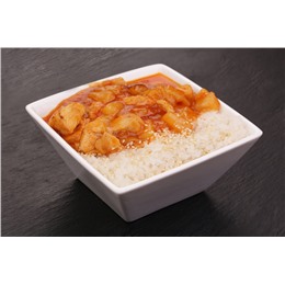 Курица с ананасами в кисло-сладком соусе