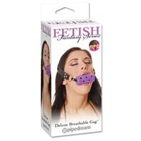 Pipedream Deluxe Breathable Gag, фиолетовый
Кляп с отверстиями