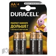 Батарея DURACELL АА/LR6-4BL BASIC бл/4
