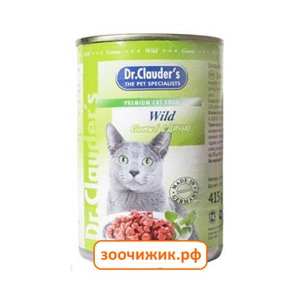 Консервы Dr.Clauder's для кошек дичь (415 гр)