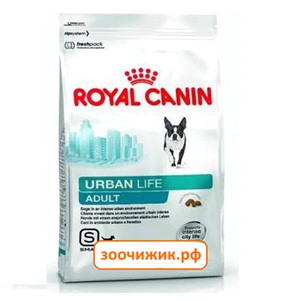 Сухой корм Royal Canin Urban life Adult Small для взрослых собак мелких пород от 10 месяцев до 8 лет (весом до10 кг) (500г)