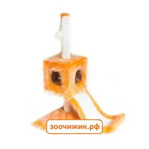Комплекс (Zoo-M) "YETI Orange Альпы" 2-х уровневый, с горкой  (белый ковролин)  (52*74*108)