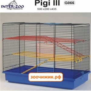 Клетка Inter-Zoo 066 "Pigi III" (50*28*43.5) для грызунов