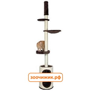 Домик когтеточка (Trixie) "Linea" , плюшевый, коричневый для кошки,225-255см