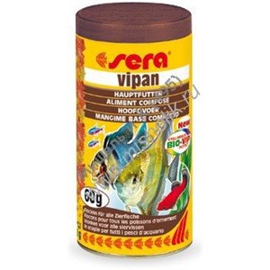 SERA VIPAN 12 г (основной хлопьевидный корм для всех видов рыб) 1х25