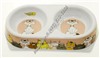 DEZZIE Миска для кошек, 2х180мл, 25х13,5х5см, пластик