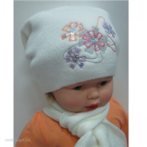 Комплект шапка шарф р.50-52 для девочки 41Е