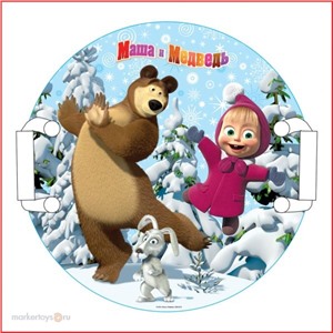 Санки ледянки SS21R-MM Маша и Медведь 53см