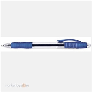 Ручка шариковая синяя автомат 011597