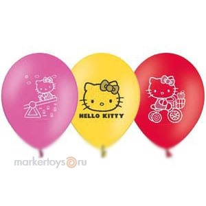 Набор шаров Hello Kitty 30см 5шт 1111-0381 /10/