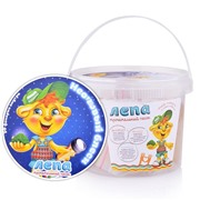 Неоновый песок красный+фонарик 0,5 кг