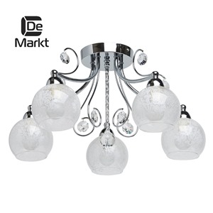 				DeMarkt Грация хром/хрусталь 5*60W E14 Люстра