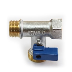 Кран шаровый 1/2*3/4*1/2 трехпроходной