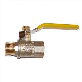 Кран 1/2 шаровый г/ш для газа латунный, ручка