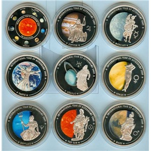 Острова Кука 9 х 1$ 2009 Солнечная система, космос