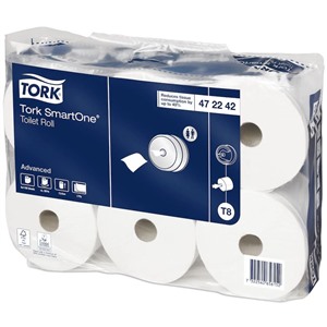 Туалетная бумага в рулонах Tork SmartOne (T8), 472242