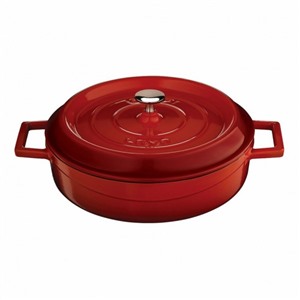  LAVA Литой чугунный сотейник с крышкой LAVA RED 28см