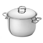   Кастрюля с крышкой высокая Serafino Zani Karen 24см 6,8л из стали 18/10