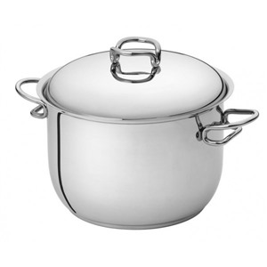   Кастрюля с крышкой высокая Serafino Zani Karen 24см 6,8л из стали 18/10