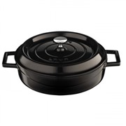  LAVA Литой чугунный сотейник с крышкой LAVA BLACK 28см