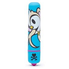 Голубая вибропуля с птичкой MINI BULLET VIBRATOR BLUE SPRINKLES