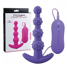 Вибростимулятор анальный 10 mode Max Pleasure Anal Beads Purple 10289017