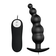 Анальные виброшарики Black Pretty Love, 11.8 см
