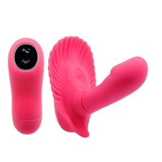 Клиторальный стимулятор Fancy Clamshell с вагинальной пробкой, 7 см
