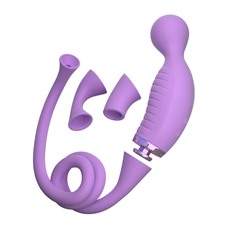 Вибромассажер с вакуумными насадками Fantasy For Her Ultimate Climax - Pipedream, 14 см