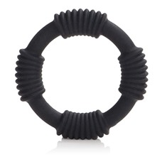 Чёрное эрекционное кольцо Adonis Silicone Rings Hercules