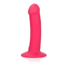 Розовый перезаряжаемый фаллоимитатор Luxe Touch-Sensitive Vibrator - 16,5 см.