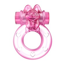 Розовое эрекционное кольцо с вибрацией Ring