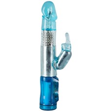 Многофункциональный вибратор-кролик с клиторальным стимулятором Crazy Clit Tickler Rabbit, 21.5 см