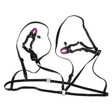Декоративный бюстгальтер с зажимами на соски Bra with silicone nipple clamps