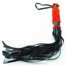 Лакированная плеть с мехом - BDSM Light
