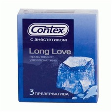 Презервативы с продлевающей смазкой Contex Long Love - 3 шт.