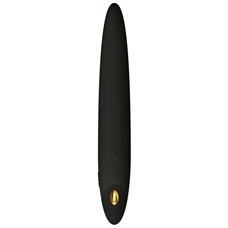 Чёрный перезаряжаемый мини-вибратор D5 - 14,5 см.