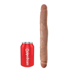 Двусторонний фаллоимитатор-мулат 12  Slim Double Dildo - 30 см.