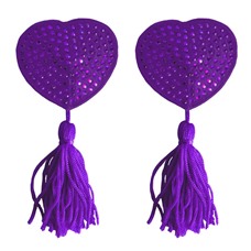 Фиолетовые пестисы-сердечки Tassels Heart