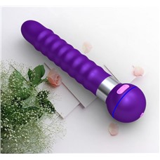 Фиолетовый волнообразный вибромассажёр Touch - 20,5 см.