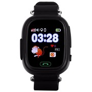 Умные часы SmartBabyWatch Q80 черные