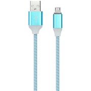 Кабель SmartBuy (iK-12ss blue) micro USB Led индикация 1 м
