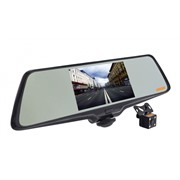 Видеорегистратор Carcam Каркам Z360 (2 камеры) зеркало,360°-панорама,1440x1440+VGA,4.5",до 128ГБ