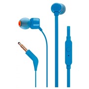Наушники JBL T110 Blue вкладыши вакуумные с микрофоном